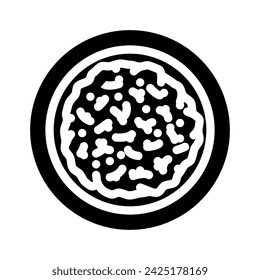 bulgogi beef korean cuisine glyph icon vector. bulgogi beef korean cuisine sign. isolated symbol illustration