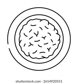 bulgogi beef korean cuisine line icon vector. bulgogi beef korean cuisine sign. isolated contour symbol black illustration