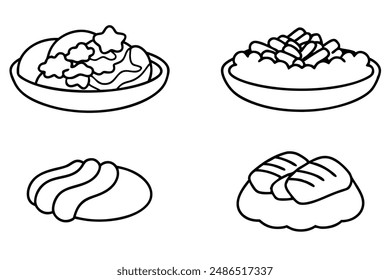 Bulgogi line art captivating design drawing illustration artwork