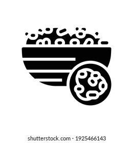 bulgur groat glyph icon vector. bulgur groat sign. isolated contour symbol black illustration