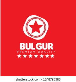 Bulgur premium quality emblem, label, badge,sticker. premium quality package label. vintage stamp. designed for Bulgur  product