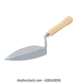 buliding tool trowel vector illustration isolated on a white background