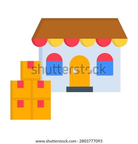 Bulk Buying Icon Flat Style Vector Illustration