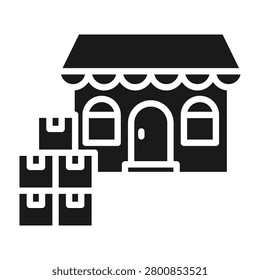 Bulk Buying Icon Glyph Style Vector Illustration