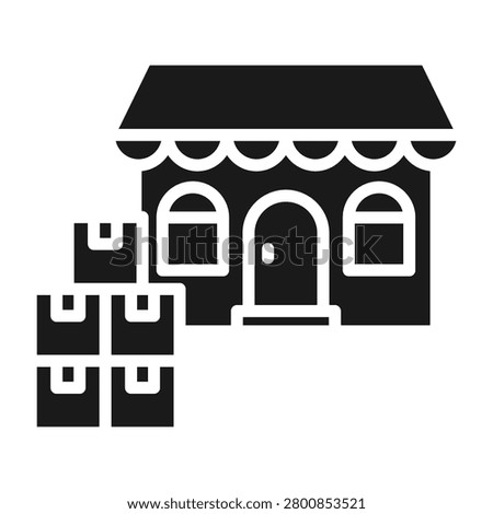 Bulk Buying Icon Glyph Style Vector Illustration