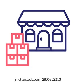 Bulk Buying Icon Line Color Style Vector Illustration