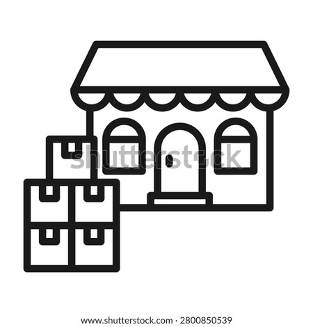 Bulk Buying Icon Line Style Vector Illustration