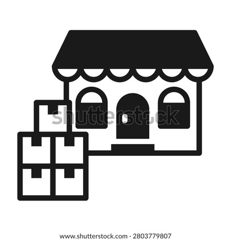 Bulk Buying Icon Mixed Style Vector Illustration