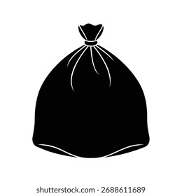 Bulk Cargo Bag Silhouette Vektorgrafik