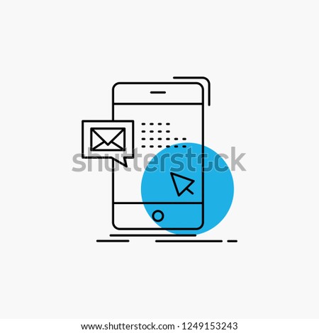 bulk, dialog, instant, mail, message Line Icon
