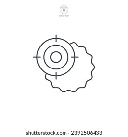 Ilustración vectorial de símbolo de descuento masivo aislada en fondo blanco