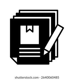 Bulk Editor glyph, mini illustration icon. use for modern concept, print, UI, UX kit, web and app development. Vector related to product offering, marketing, business.