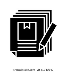 Bulk Editor glyph, mini illustration icon. use for modern concept, print, UI, UX kit, web and app development. Vector related to product offering, marketing, business.