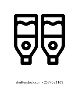 Bulk food dispenser. Editable stroke vector icon.