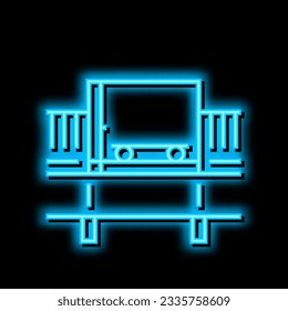 bulk handling system neon light sign vector. bulk handling system illustration