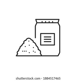 Icono de línea de color de materiales masivos. Pictograma para página web, aplicación móvil, promoción.