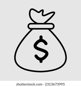 Bulk of money icon vector image