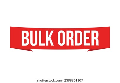 Diseño de banner de pedido masivo. Icono de pedido masivo. Ilustración vectorial de estilo plano.