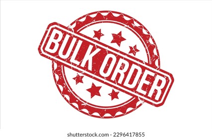 Bulk Order grunge rubber stamp vector illustration on white background. Bulk Order rubber stamp