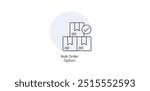 Bulk Order Option and Wholesale Purchase Symbol - Vector Icon