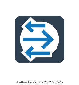 Bulk Transfer In Vector Icon, Transfer Swap Icon