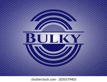 Bulky con textura jean. Ilustración vectorial. Detallado. 