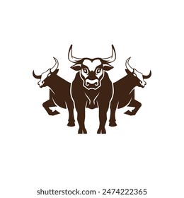 bull abstract logo modern style