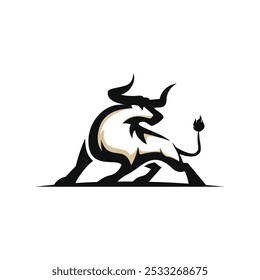 Ilustração de design de vetor abstrato de Bull