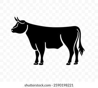 Bull, animal, livestock, cattle and stock raising, graphic design. Bovine, bullish, husbandry and animal husbandry, vector design and illustration