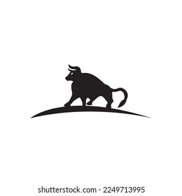 Bull animal vector logo design . icon logo 