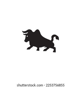 Bull animal vector logo design . Bull icon 
