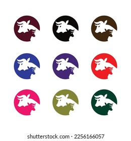 Bull-Tier-Vektorlogo-Design. Bull Symbol . 