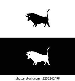 Bull-Tier-Vektorlogo-Design. Bull-Symbol 
