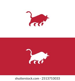 Bull animal vector logo template illustration design 