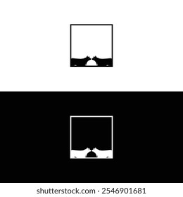 Bull animal vector logo template design