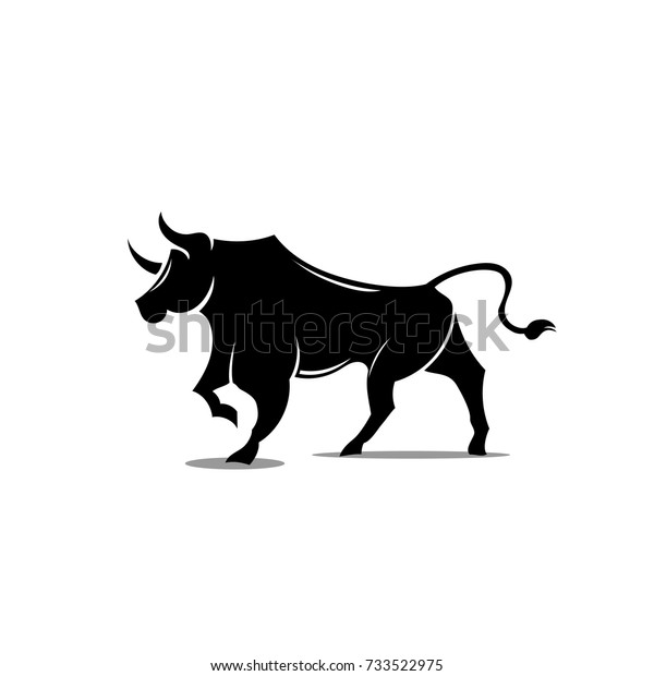 Bull Art Stock Vector (Royalty Free) 733522975