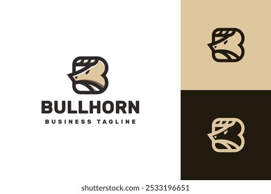 bull b letter logo vector