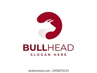 Bull Buffalo Cow Cattle Head Logo Design