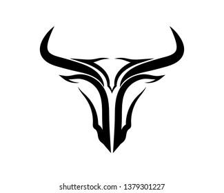 Bull and buffalo design vector logo