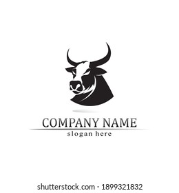 Bull buffalo head, cow, animal  mascot logo design vector for sport horn buffalo, animal, mammals, head logo, wild, matador
