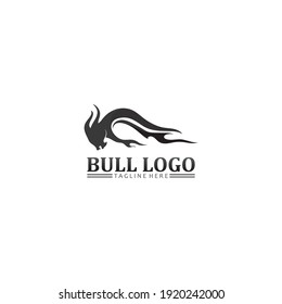 Bull buffalo head, cow, animal  mascot logo design vector for sport horn buffalo, animal, mammals, head logo, wild, matador
