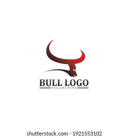 Bull buffalo head, cow, animal  mascot logo design vector for sport horn buffalo, animal, mammals, head logo, wild, matador
