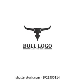 Bull buffalo head, cow, animal  mascot logo design vector for sport horn buffalo, animal, mammals, head logo, wild, matador
