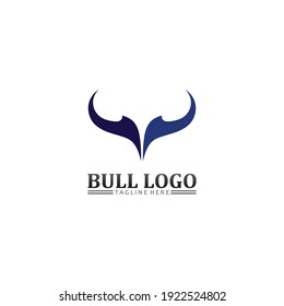 Bull buffalo head, cow, animal  mascot logo design vector for sport horn buffalo, animal, mammals, head logo, wild, matador
