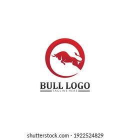 Bull Buffalo Head Cow Animal Mascot Stock Vector (Royalty Free ...