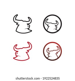 Cabeza de búfalo de toro, vaca, logo de mascota animal vector de diseño para búfalo de cuerno de deporte, animal, mamíferos, logotipo de cabeza, salvaje, torrente
