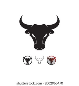 Bull buffalo head cow animal  mascot logo design vector for sport horn buffalo animal mammals head logo wild matador