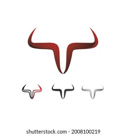 Bull and buffalo head cow animal  mascot logo design vector for sport horn buffalo animal mammals head logo wild matador