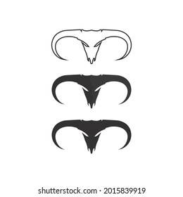 Bull buffalo head cow animal  mascot logo design vector for sport horn buffalo animal mammals head logo wild matador