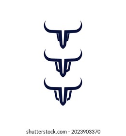 Bull buffalo head cow animal  mascot logo design vector for sport horn buffalo animal mammals head logo wild matador